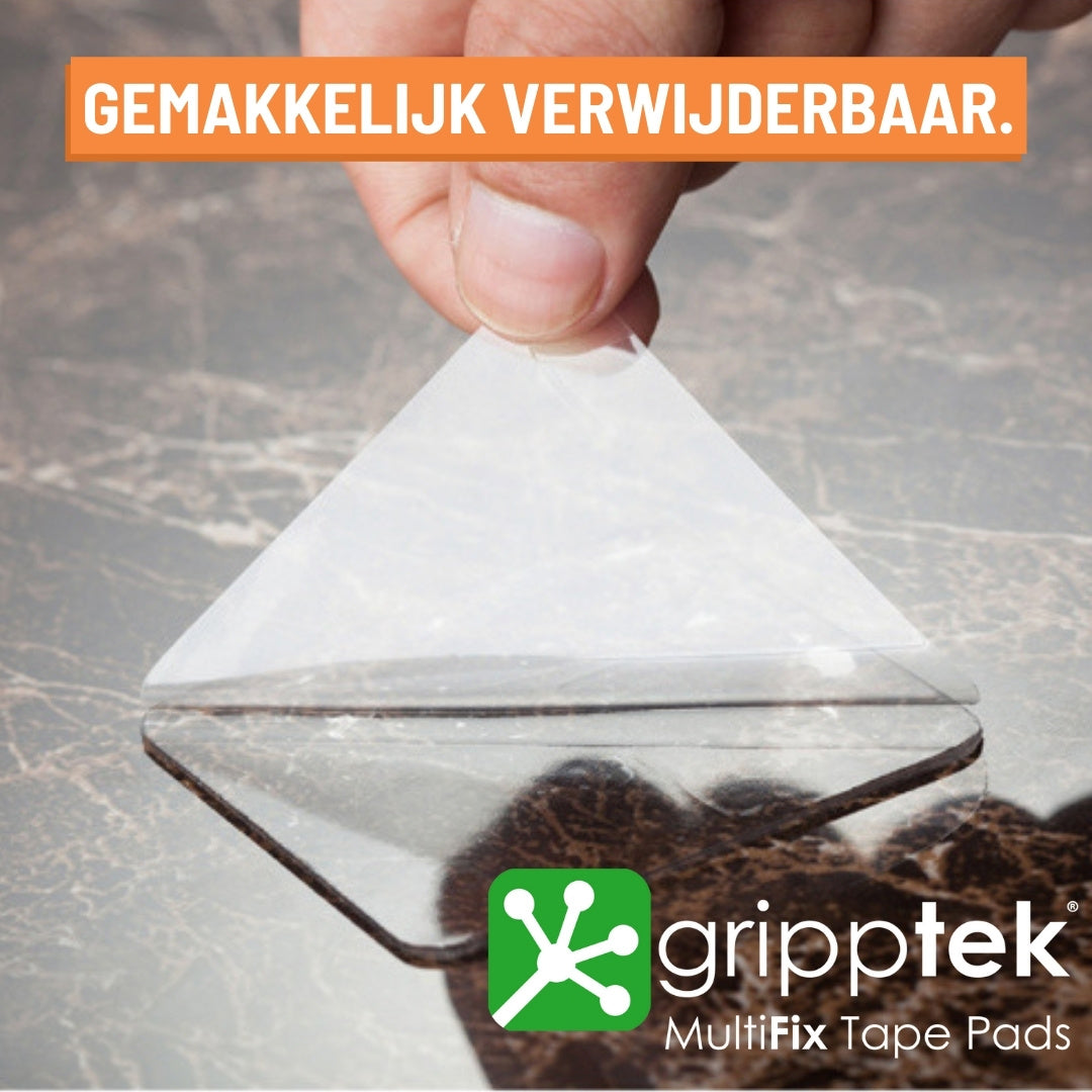 GrippTek® MultiFix Tape Pads - Dubbelzijdig & Herbruikbaar - GrippTek